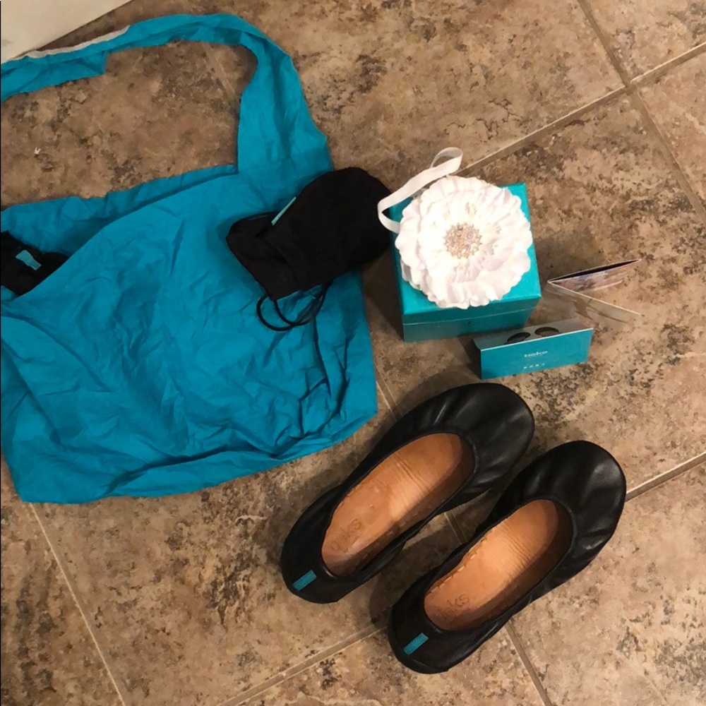 Tieks Black Flats 7